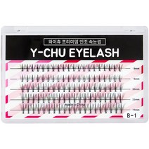 와이츄 프리미엄 가닥 부분속눈썹 12mm B-1-6, 블랙, 100개