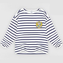 앤디애플 아동용 엠블럼포인트 스트라이프 티셔츠