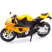 레프리카 1 : 12 BMW S1000 RR 바이크 모형 MSZ926195YE, 옐로우
