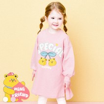 헤이미니 여아용 쁘띠 곰 체리 원피스