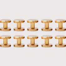황동 평면 리벳 5mm 10p, 10개