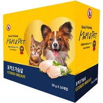 맘앤펫 리얼시리즈 꼬끼오가슴살 30g, 20개, 닭가슴살