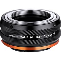 K&F CONCEPT 렌즈변환 어댑터 M42-E IV PRO, 1개