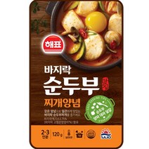 해표 맛집 정통 순두부 찌개 양념, 120g, 1개