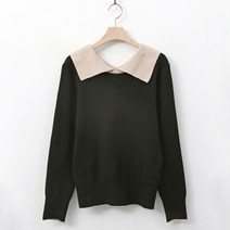 안다로미 여성용 루넷 카라 니트티
