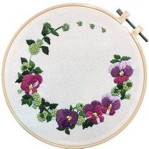 알로데 플라워 입체 DIY 십자수 패키지 20cm, 1개, A 005