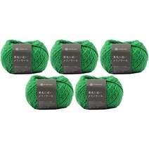 브랜드얀 다루마 겐모우 뜨개실, 15 라임그린, 5개