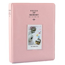 탑투 포토 사진 북 카드 인생 네컷 바인더 앨범, 핑크, 16매