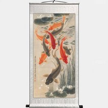 마켓피아 풍수 운세화 릴 걸이식 10 부를 부르는 바단잉어