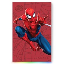 씨게이트 FireCuda Gaming 외장하드 Marvel Spider Man + 데이터 복구 + 파우치, 2TB, 혼합색상