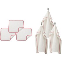 이케아 힐데군 주방 행주 2종 x 3p 세트, 1세트