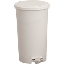 레마 페달 휴지통 사각 10L, 실버화이트, 1개