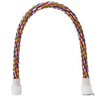 리프패럿 앵무새 철사형 고정 면 횃대 중 길이 55cm x 두께 1.6cm 03442, 혼합색상, 1개