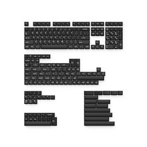 키크론 체리프로파일 이중사출 PBT 영문 키캡 풀 세트 219키 교체용 PBT-10, White + Black, 일반형