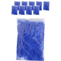 마켓감성 투명볼 깃털 웨이브 장식, 블루, 10개