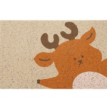 양드레 미끄럼방지 현관 코일매트 60 x 90 cm, 사슴, 1개