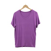 여성용 라라온 엘리칸 U넥 반팔티