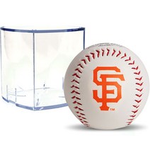 롤링스 MLB 어센틱 로고볼 샌프란시스코 자이언츠 + 볼케이스 큐브 RBOF2, 1세트