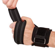 해비다운 논슬립 헬스 손목보호 스트랩, 블랙, 1개