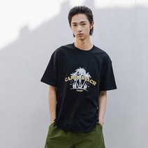 카멜워크 남성용 카멜 비치 반팔 티셔츠