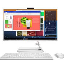 레노버 아이디어센터 올인원 일체형 PC 화이트 AIO3-27ALC6 (라이젠5-7530U 68.5cm WIN미포함 RAM 16GB NVMe 256GB), 기본형