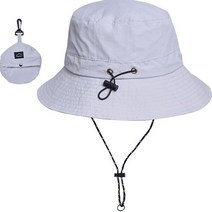 ETUDIER 남자 여자 낚시모자 등산모자 방수 버킷햇, 라이트그레이