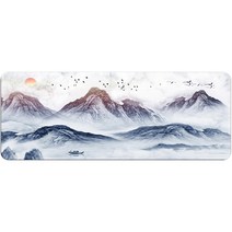 라이프스윗 동양화 아트 감성 와이드 데스크 키보드 장패드 900 x 400 x 2 mm, C-01, 1개