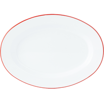 크로우캐년 오발 플레이트 V94, 레드, 1개