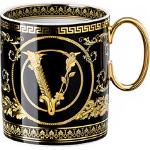 베르사체 비르투스 갈라 머그컵 0.23L, 블랙, 1개