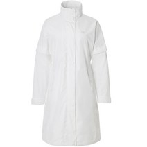 커터앤벅 여성용 슬림라인 골프 레인코트 + 주머니, 화이트