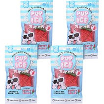강아지 펍아이스 후르티롤리 간식, 워터멜론맛, 90g, 4개