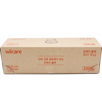 위케어 산화생분해 롤백 소 17cm x 25cm, 소(S), 200개입, 1개