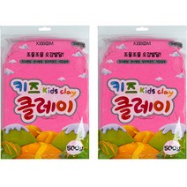 키즈 클레이 2p, 분홍, 500g