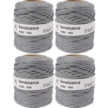 yarna 패브릭얀 르네상스 뜨개실 500g, 15 연회색, 4개