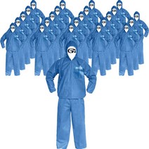 가드맨 PP 투피스 분리형 작업복, 파랑, 24개