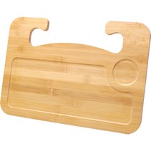 리버폭스 차량용 테이블 운전석 원목 받침대, 옐로우, 1개