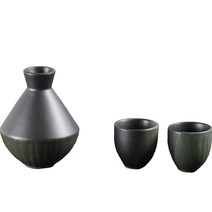 달소금 하프도쿠리 커플세트 숲, 1세트, 술병 + 술잔 2p