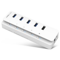 ipTIME 5포트 USB허브 UH505, 화이트