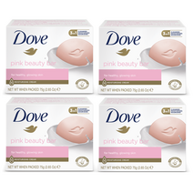 도브 비누 핑크 뷰티바, 75g, 4개