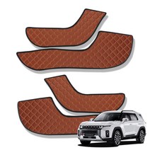 세이프티 스크래치방지 퀼팅가죽 도어커버, 토레스, 브라운, 쌍용