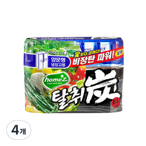 홈즈 탈취탄 양문형 냉장고용 본품, 240g, 4개
