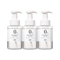 해피바스 제로퍼센트 버블 핸드워시 무향, 3개, 300ml