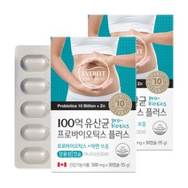 내츄럴플러스 에버핏 100억 유산균 프로바이오틱스 플러스, 30정, 2개, 30정