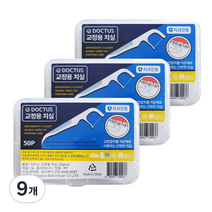 닥터스 교정용 치실 50p, 50개입, 9개