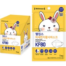 웰킵스 미세먼지황사마스크 소형 KF80, 1매, 25개입