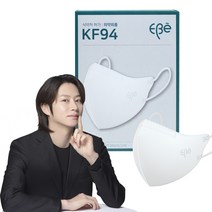 이비에 4중필터 새부리형 컬러 패션 마스크 대형 KF94, 10개입, 3개, 화이트