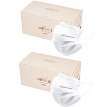 고르고 바른 일회용 덴탈 마스크 성인용, 50개입, 2개, 화이트