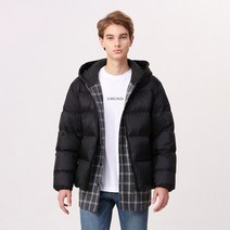 베이직하우스 남성용 경량 덕 다운점퍼 HTJP7109