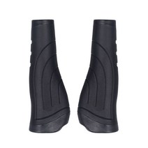 아리코 자전거 핸들 그립 바 2종 세트, 블랙, 1세트