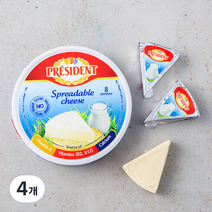 프레지덩 프로마지 퐁듀 8포션 치즈, 140g, 4개